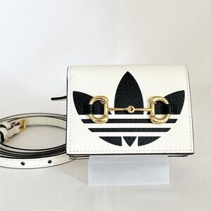 GUCCI x ADIDAS Horsebit Crossbody Wallet NEW